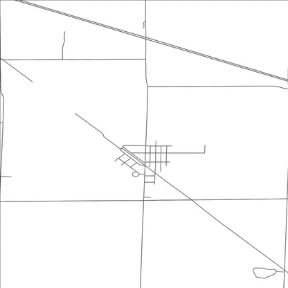 ROAD MAP OF LINDSEY, OHIO BY MAPBAKES