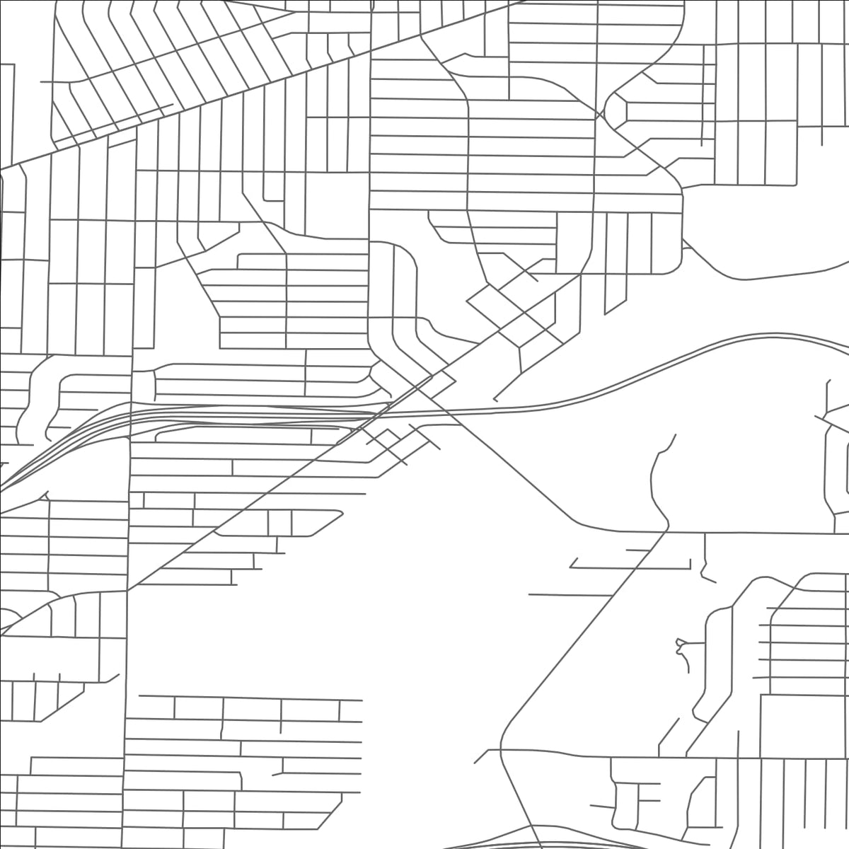 ROAD MAP OF LINNDALE, OHIO BY MAPBAKES