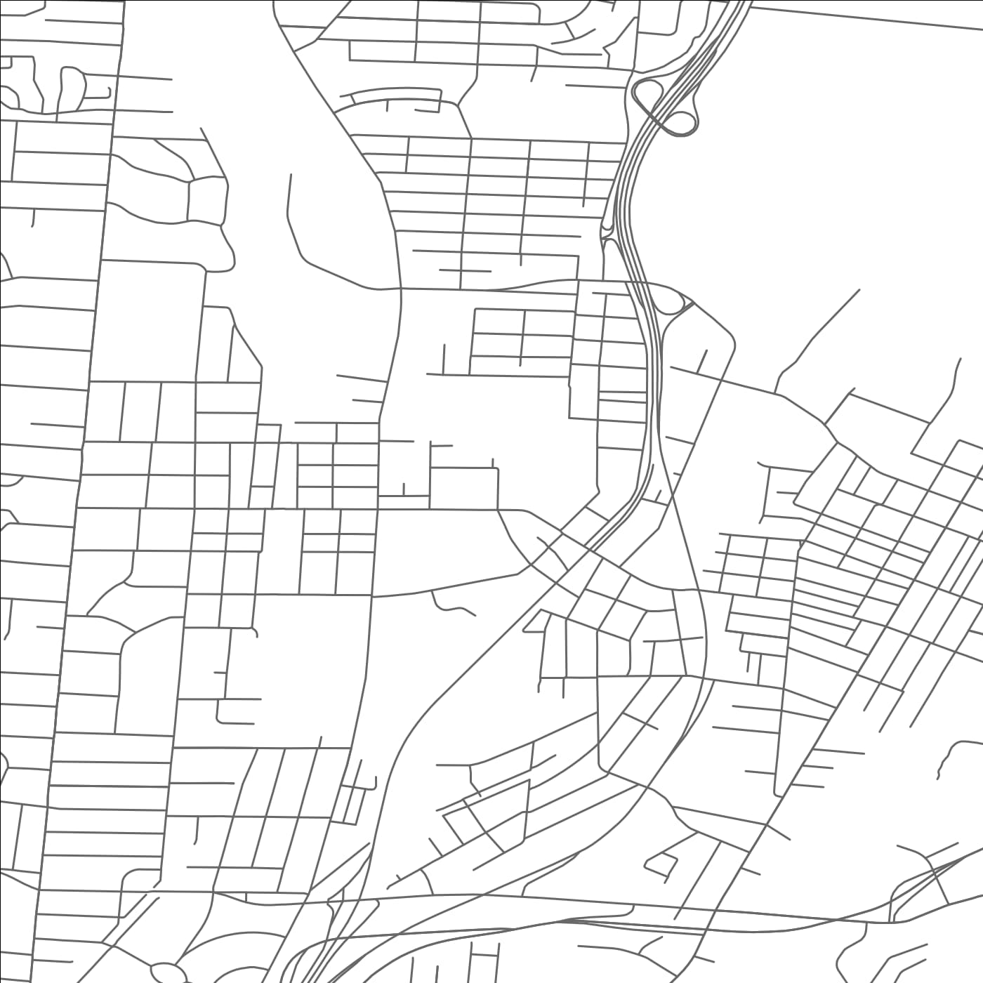 ROAD MAP OF LOCKLAND, OHIO BY MAPBAKES