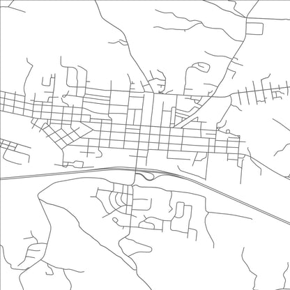 ROAD MAP OF LOGAN, OHIO BY MAPBAKES