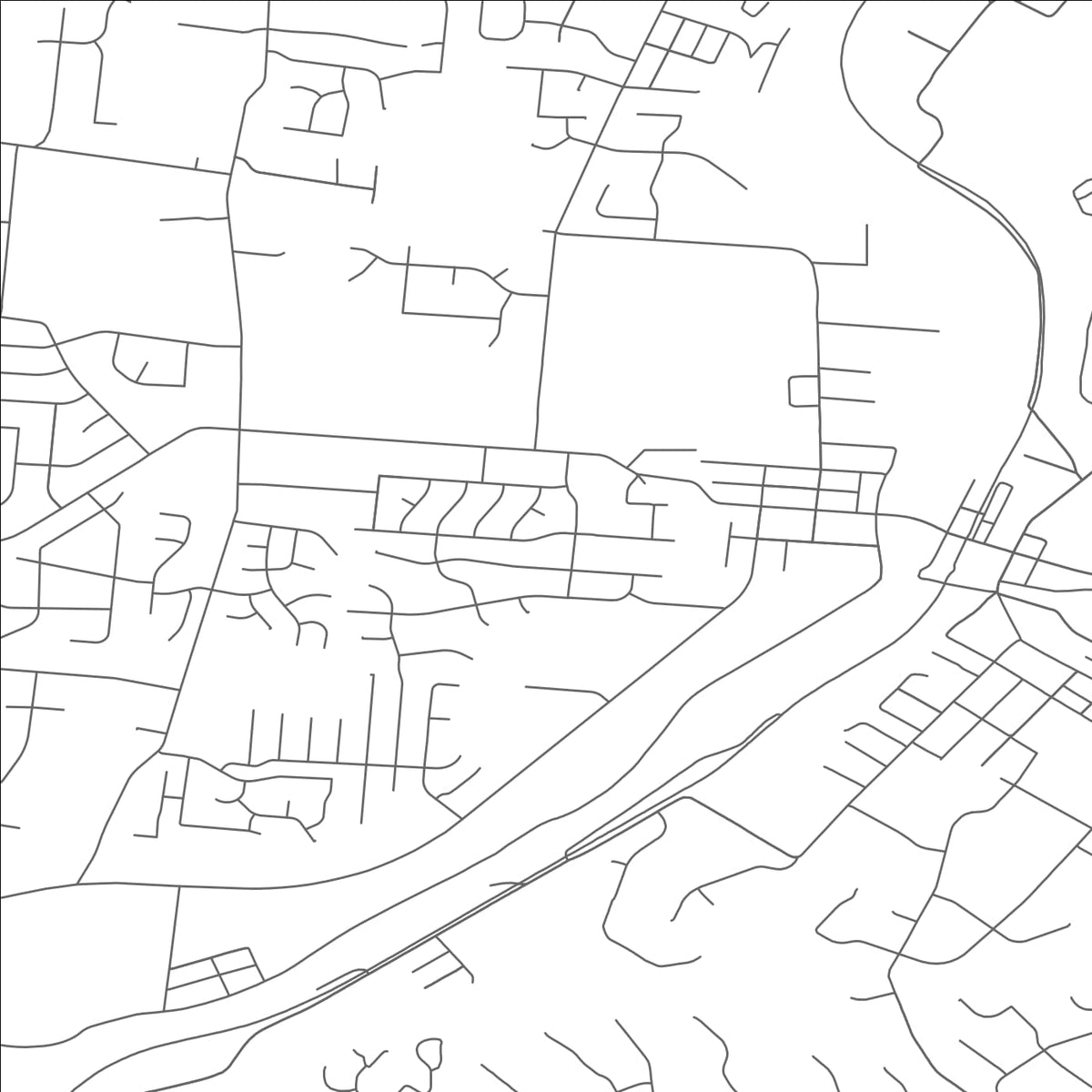 ROAD MAP OF LOVELAND, OHIO BY MAPBAKES