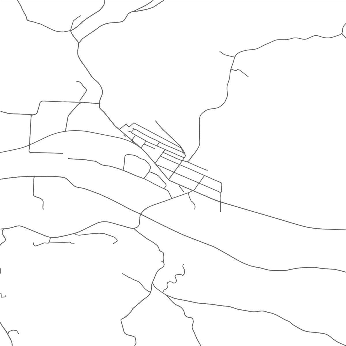 ROAD MAP OF LOWELL, OHIO BY MAPBAKES