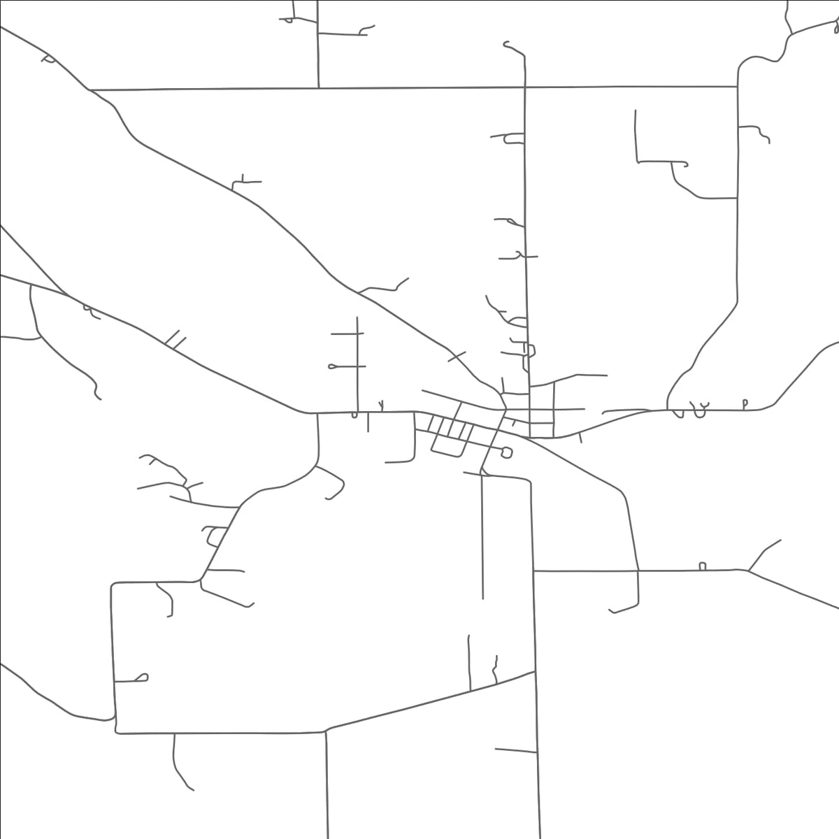 ROAD MAP OF LUCAS, OHIO BY MAPBAKES