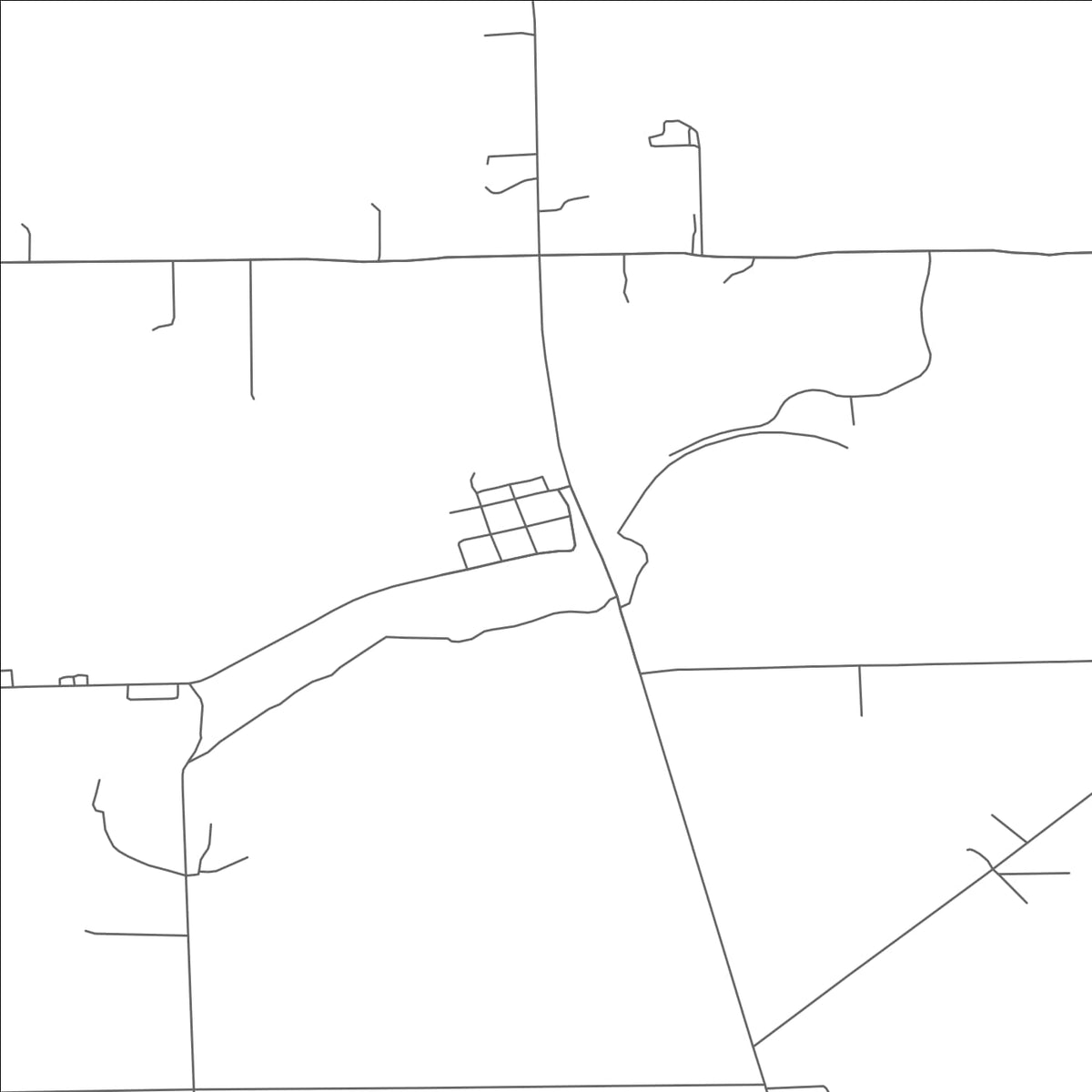 ROAD MAP OF LUDLOW FALLS, OHIO BY MAPBAKES