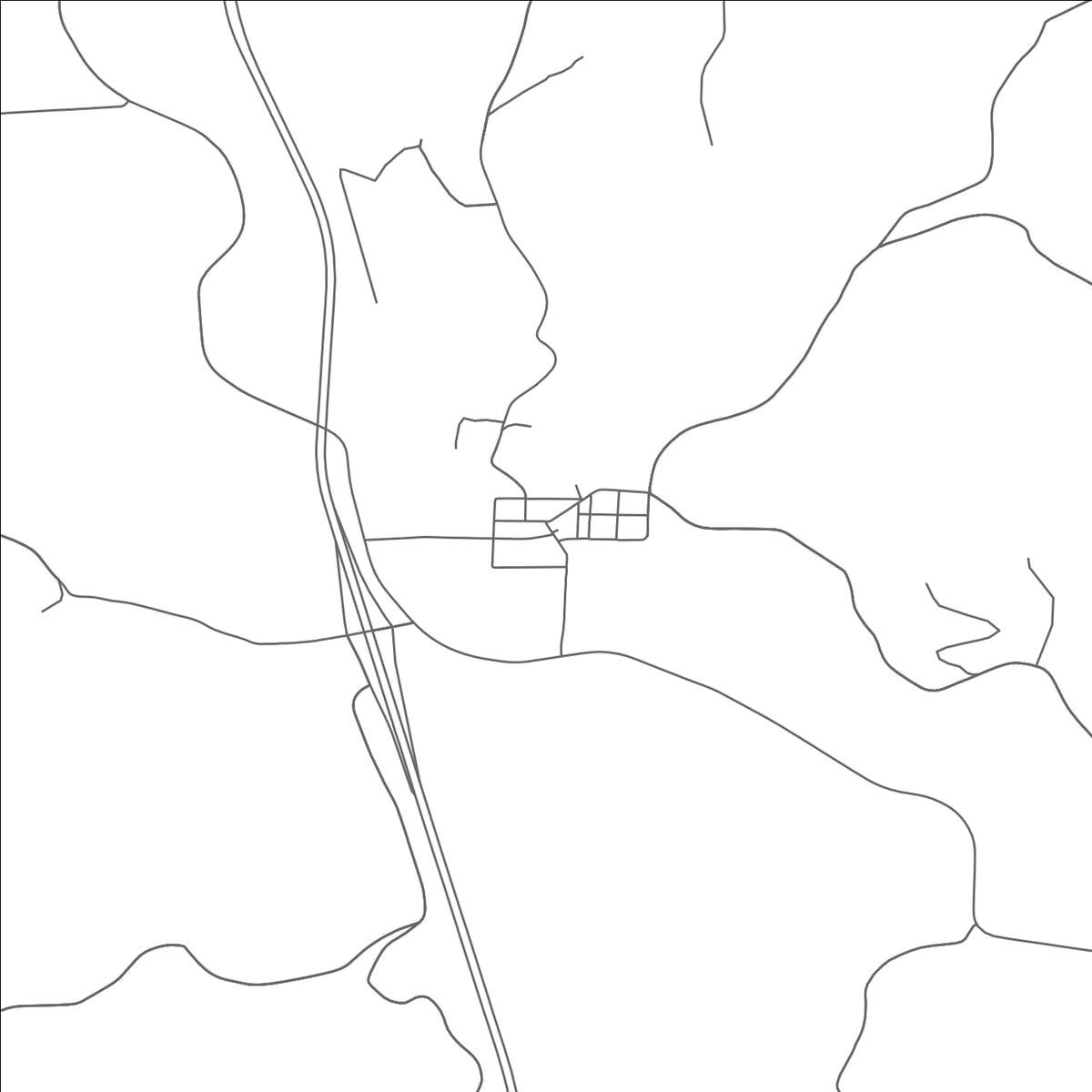 ROAD MAP OF MACKSBURG, OHIO BY MAPBAKES