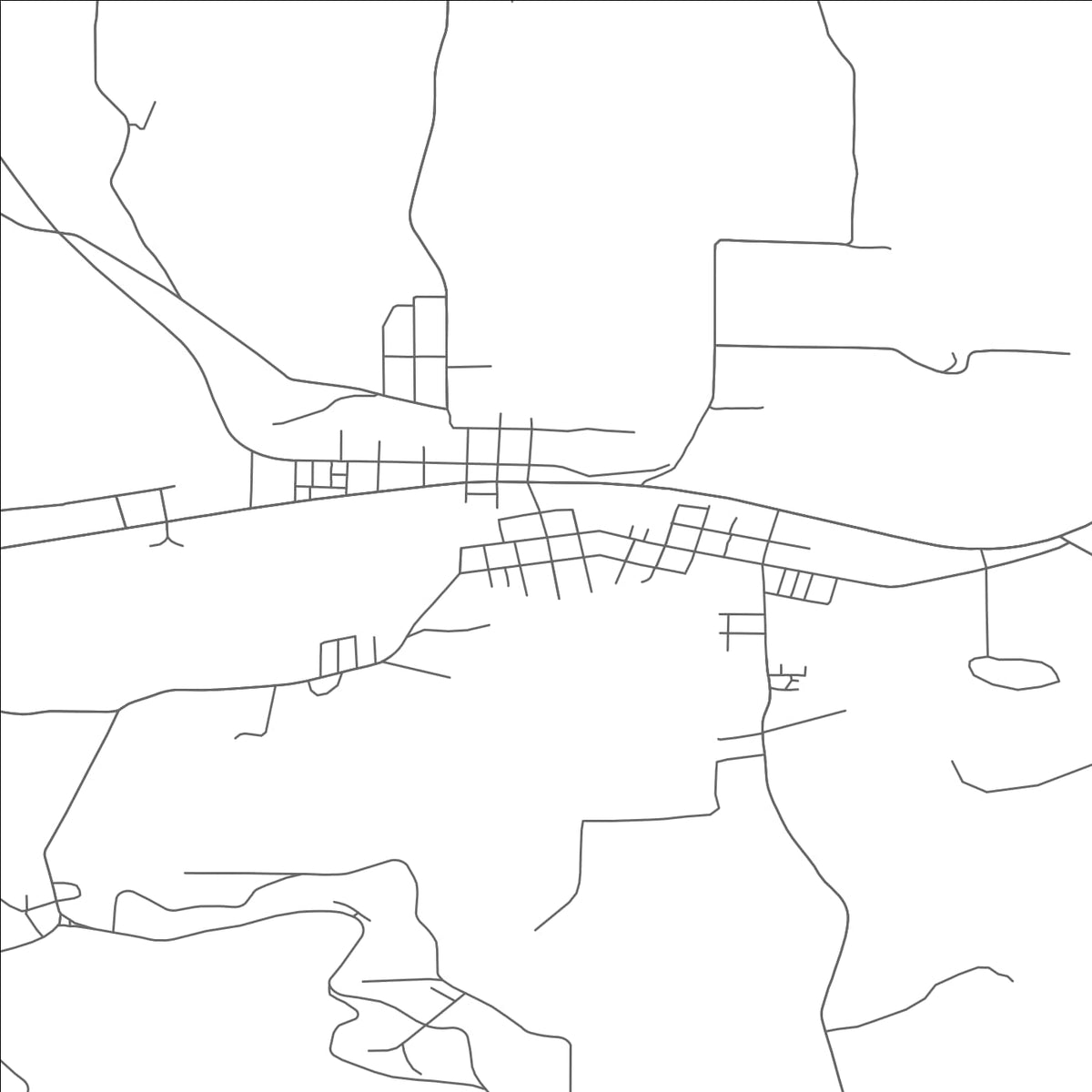 ROAD MAP OF MALVERN, OHIO BY MAPBAKES