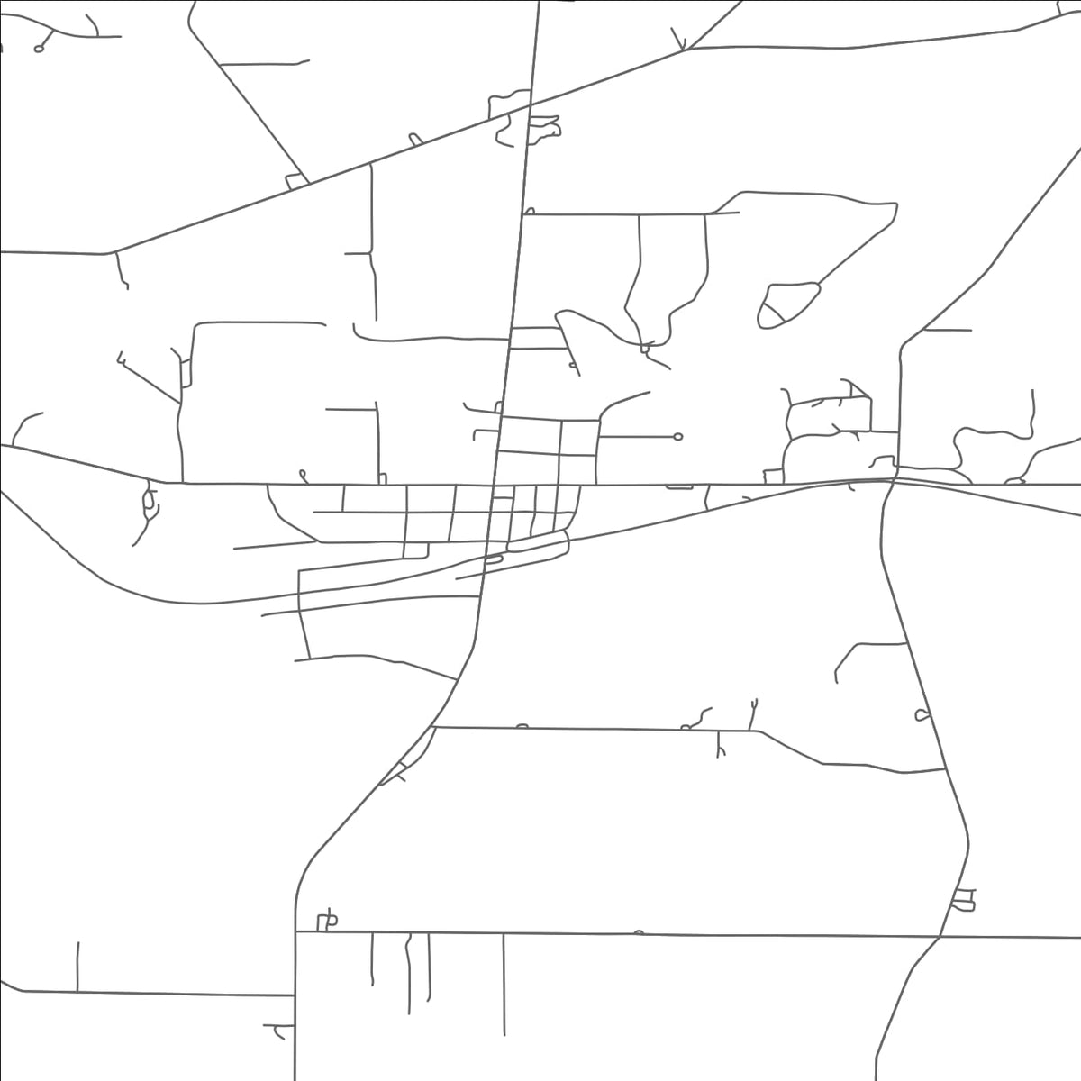 ROAD MAP OF MANTUA, OHIO BY MAPBAKES