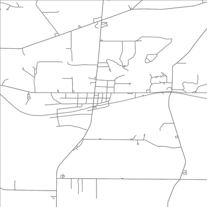 ROAD MAP OF MANTUA, OHIO BY MAPBAKES
