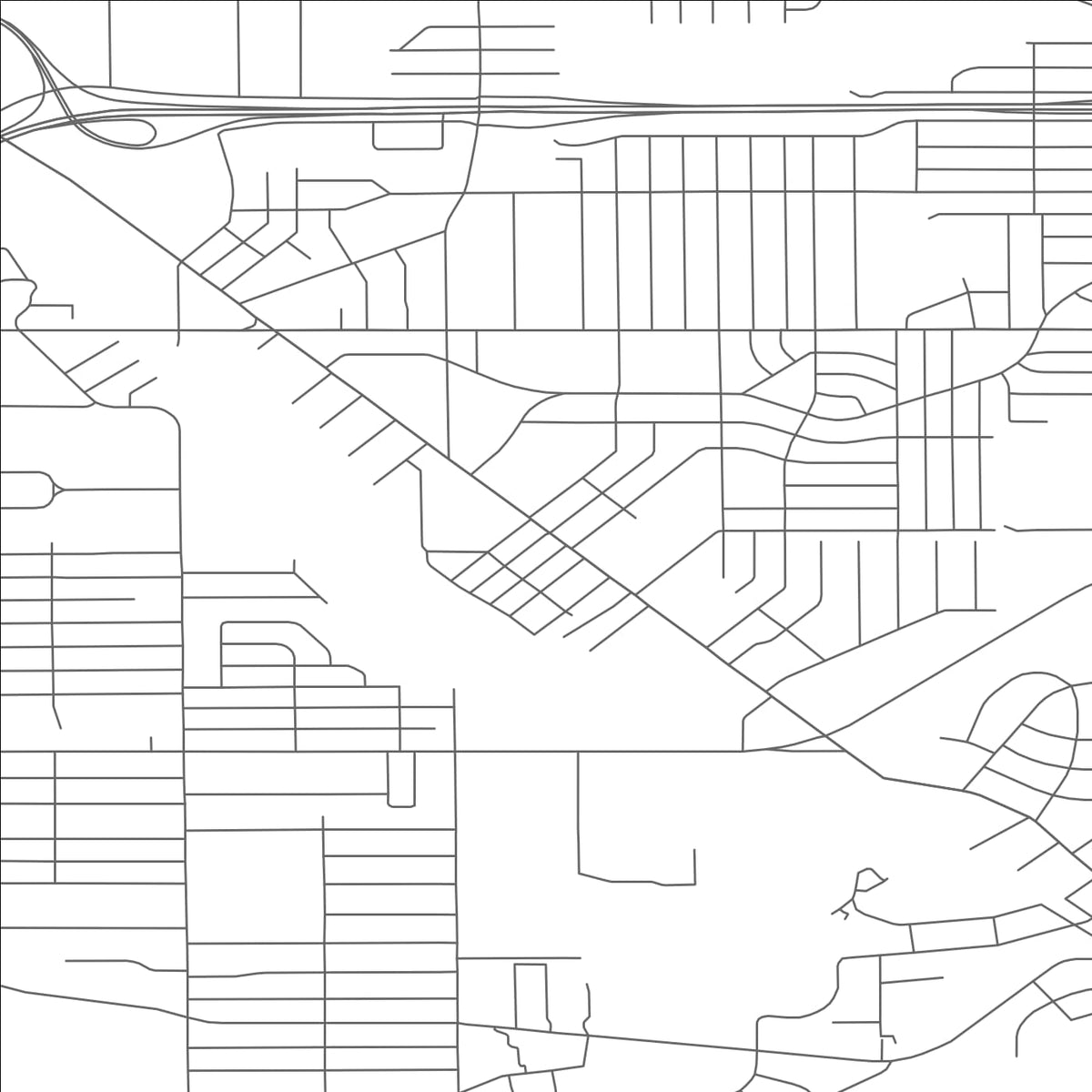 ROAD MAP OF MAPLE HEIGHTS, OHIO BY MAPBAKES