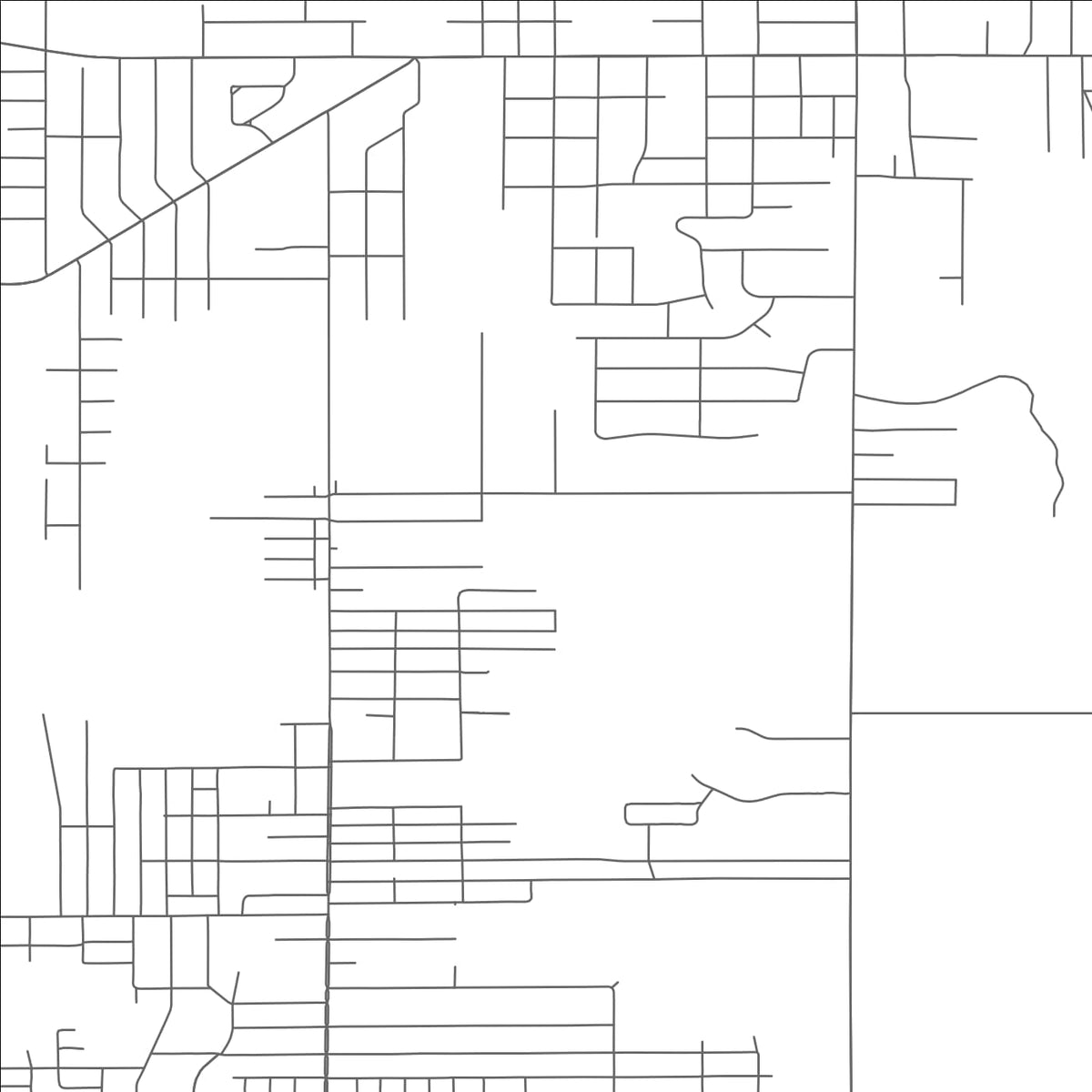 ROAD MAP OF MAPLEWOOD PARK, OHIO BY MAPBAKES