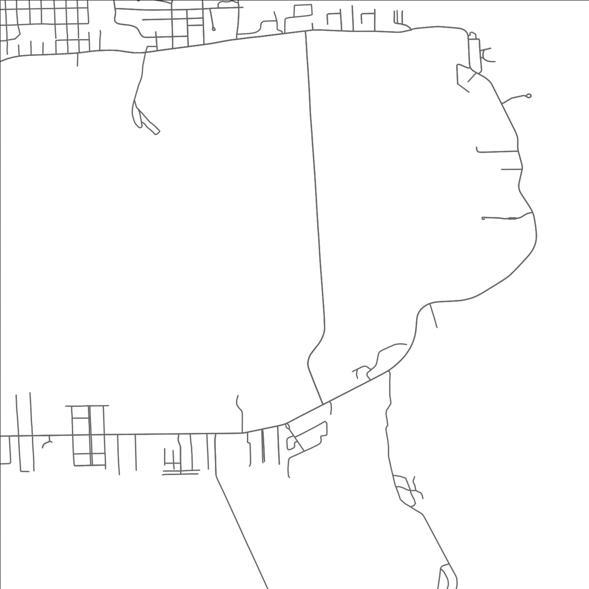 ROAD MAP OF MARBLEHEAD, OHIO BY MAPBAKES