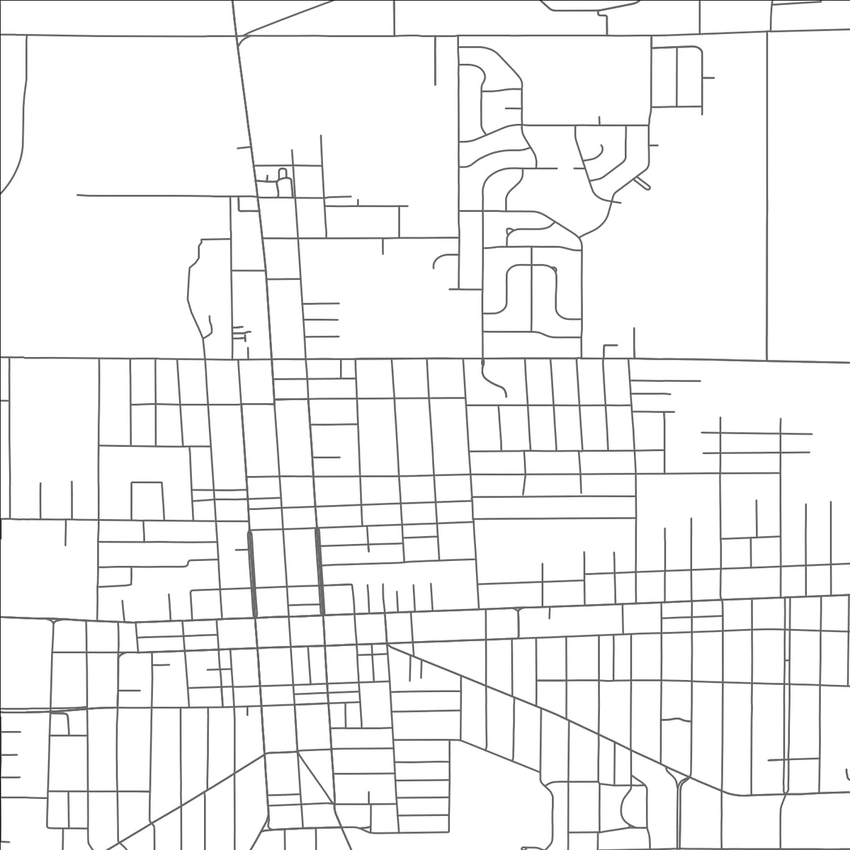 ROAD MAP OF MARION, OHIO BY MAPBAKES