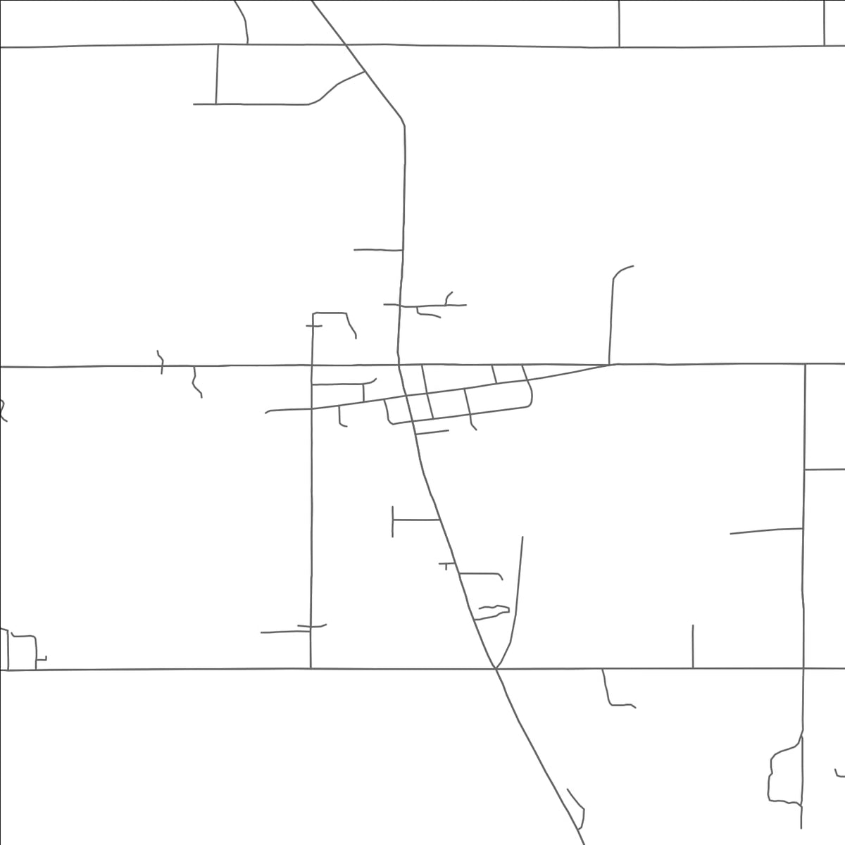 ROAD MAP OF MARSHALLVILLE, OHIO BY MAPBAKES