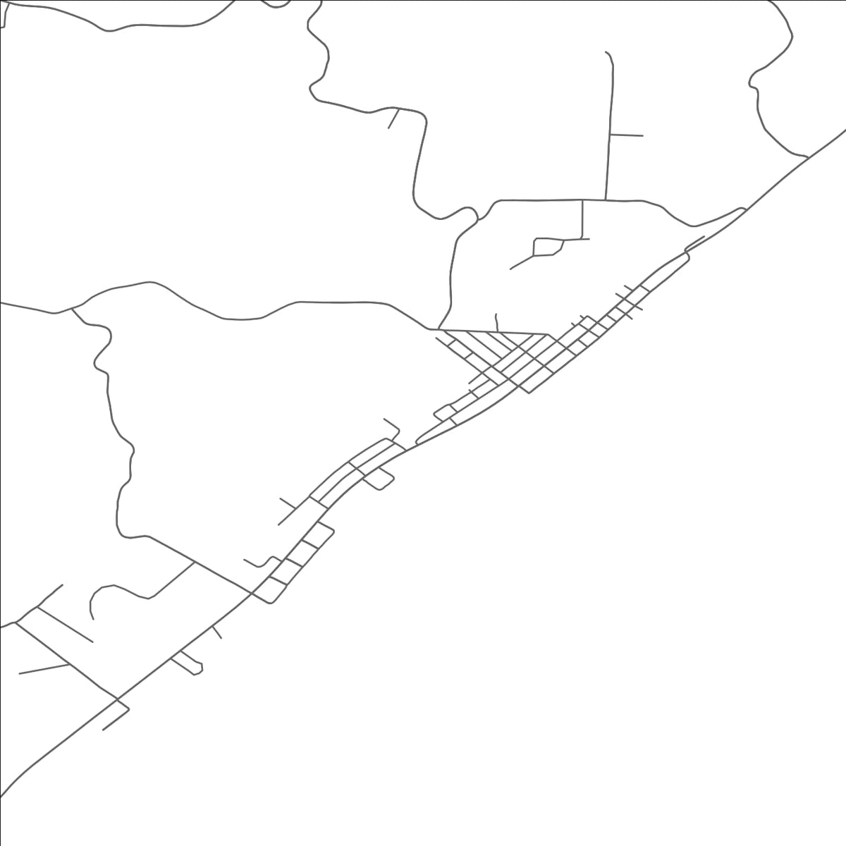 ROAD MAP OF MATAMORAS, OHIO BY MAPBAKES
