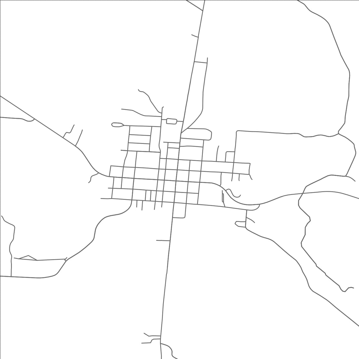 ROAD MAP OF MCARTHUR, OHIO BY MAPBAKES
