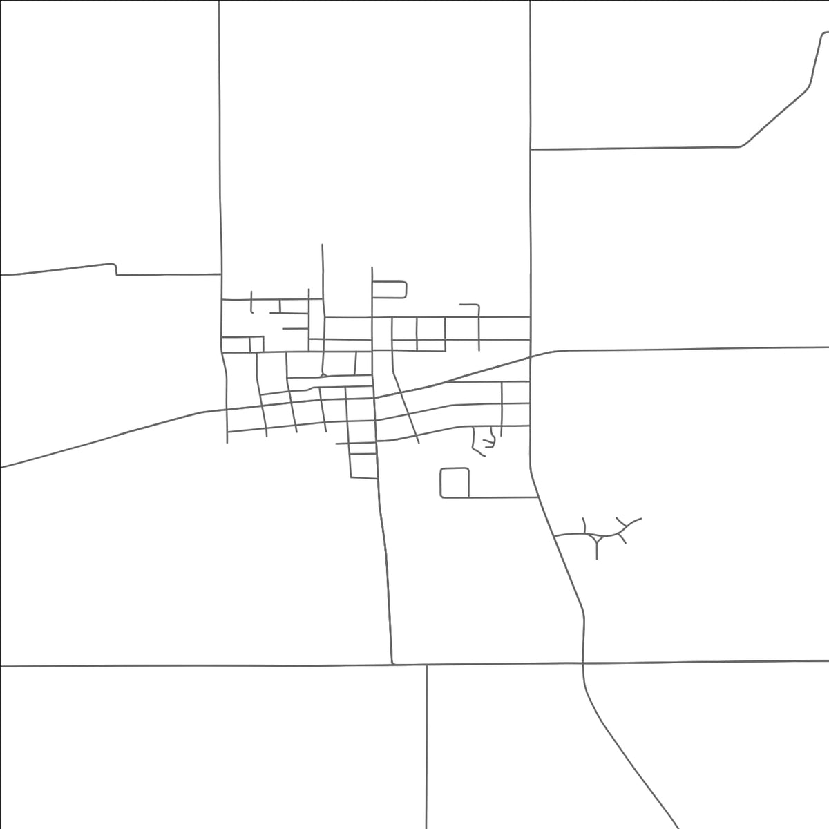ROAD MAP OF MCCOMB, OHIO BY MAPBAKES