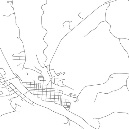 ROAD MAP OF MCCONNELSVILLE, OHIO BY MAPBAKES