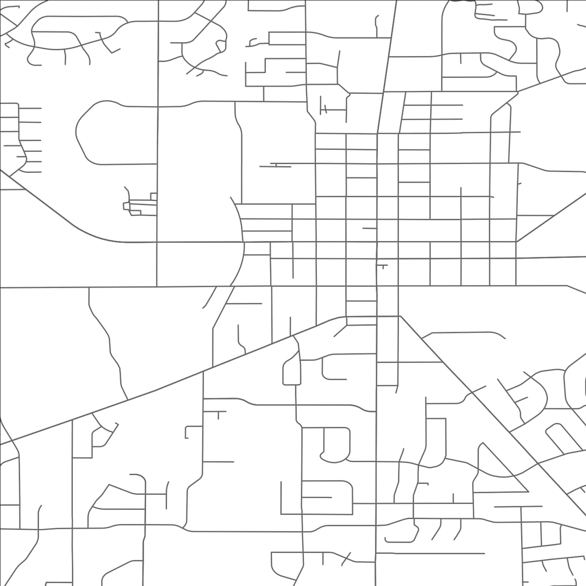 ROAD MAP OF MEDINA, OHIO BY MAPBAKES