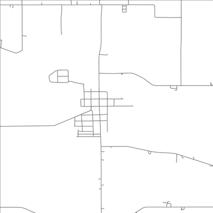 ROAD MAP OF MENDON, OHIO BY MAPBAKES