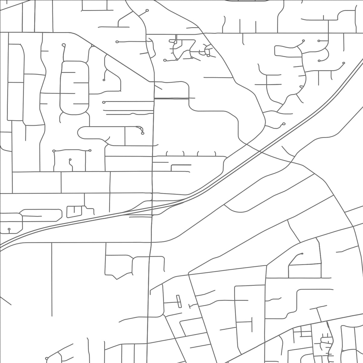 ROAD MAP OF MENTOR, OHIO BY MAPBAKES