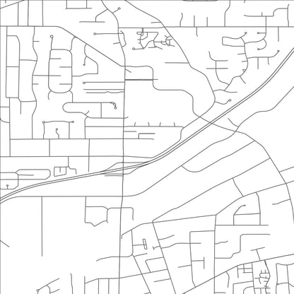 ROAD MAP OF MENTOR, OHIO BY MAPBAKES