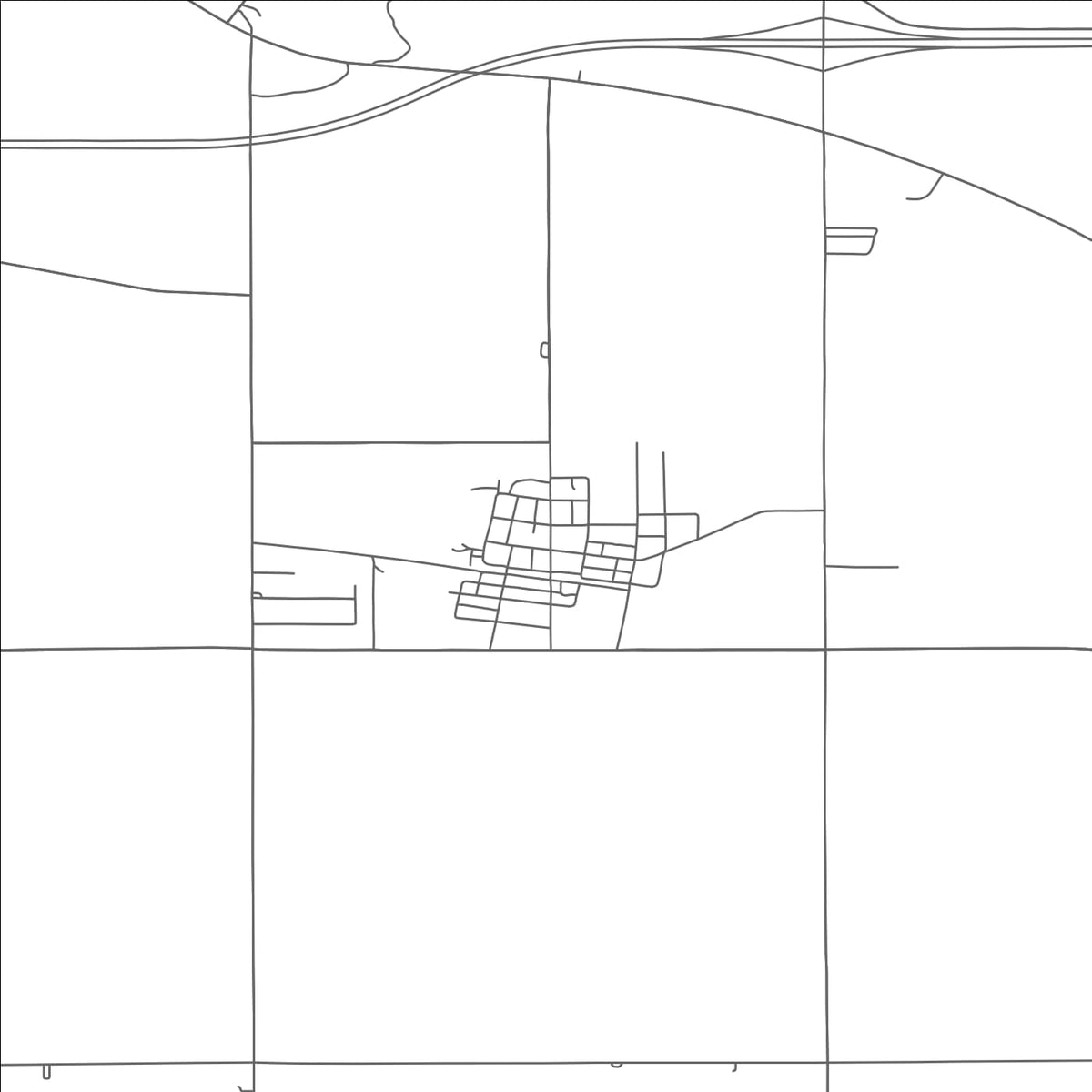 ROAD MAP OF MIDDLE POINT, OHIO BY MAPBAKES