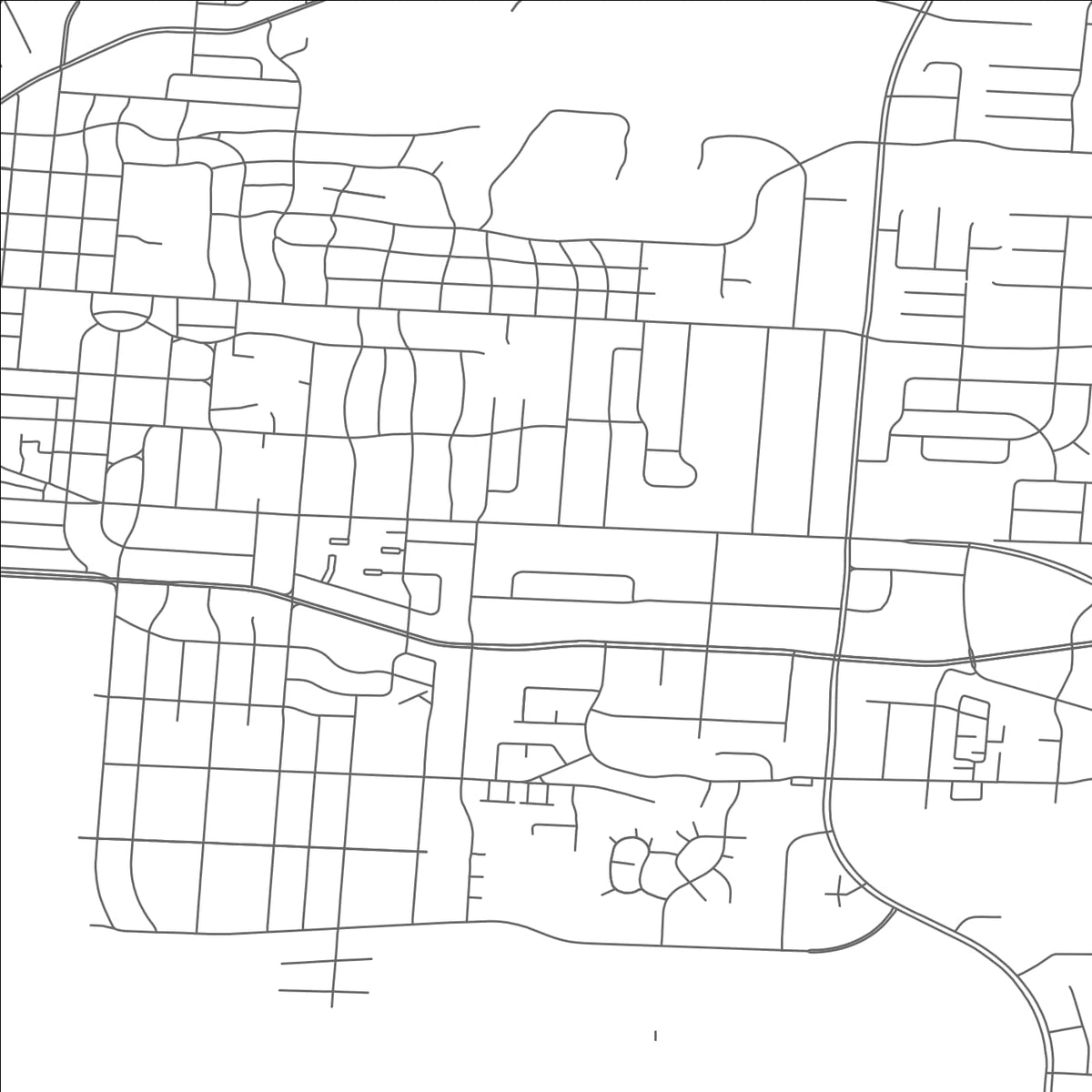 ROAD MAP OF MIDDLETOWN, OHIO BY MAPBAKES