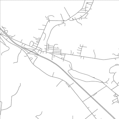 ROAD MAP OF MIDVALE, OHIO BY MAPBAKES