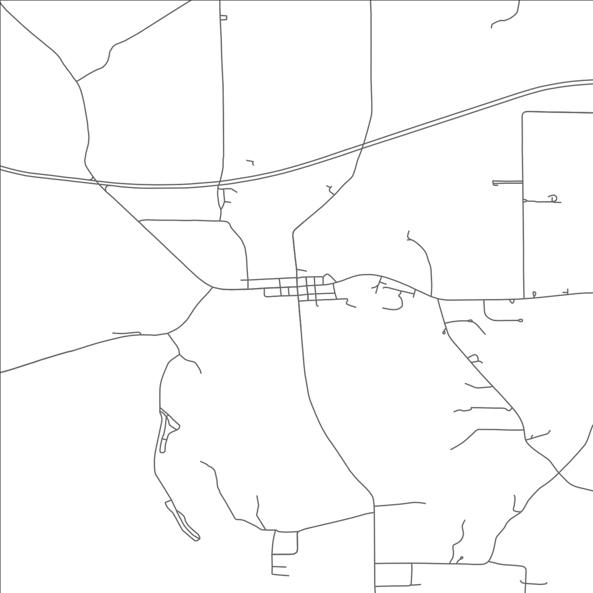 ROAD MAP OF MIFFLIN, OHIO BY MAPBAKES