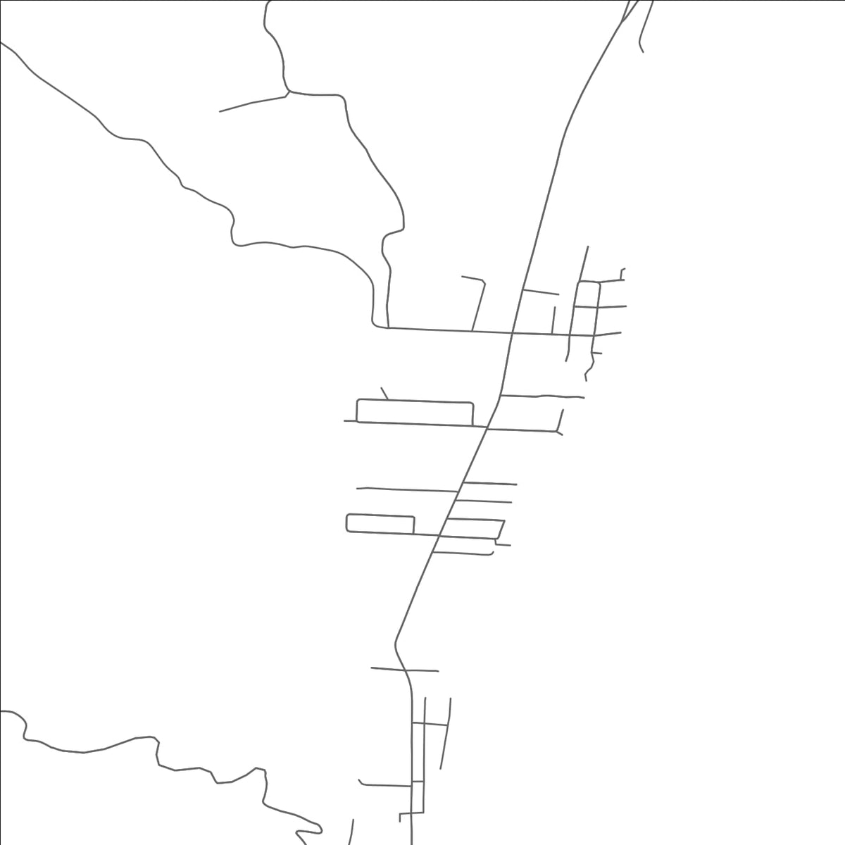 ROAD MAP OF MILLER, OHIO BY MAPBAKES