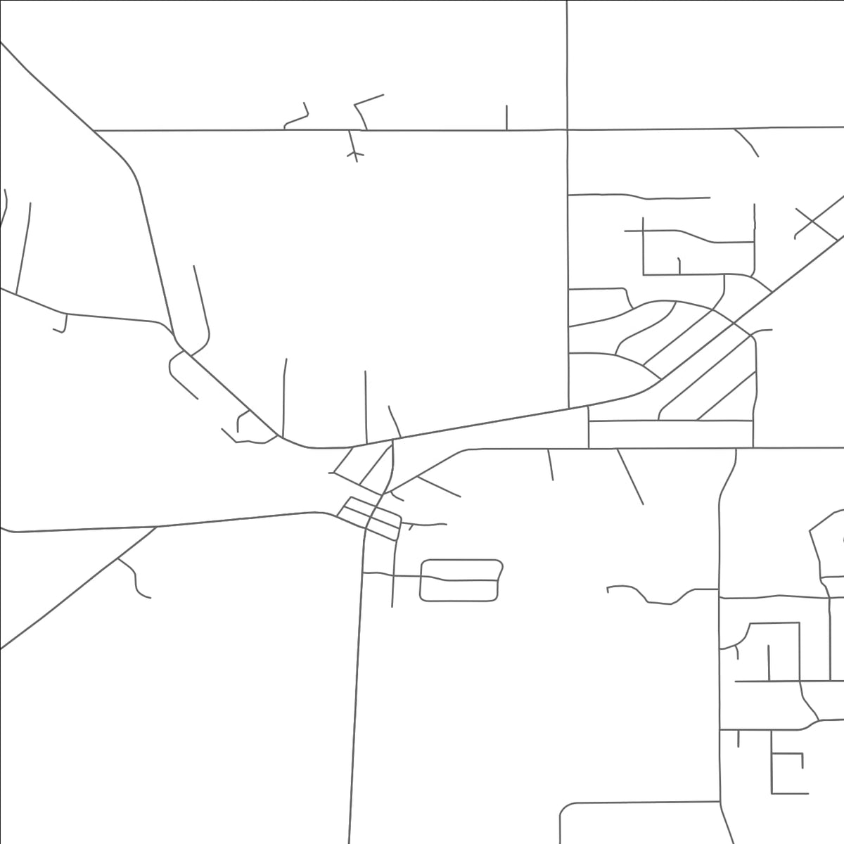 ROAD MAP OF MILLVILLE, OHIO BY MAPBAKES