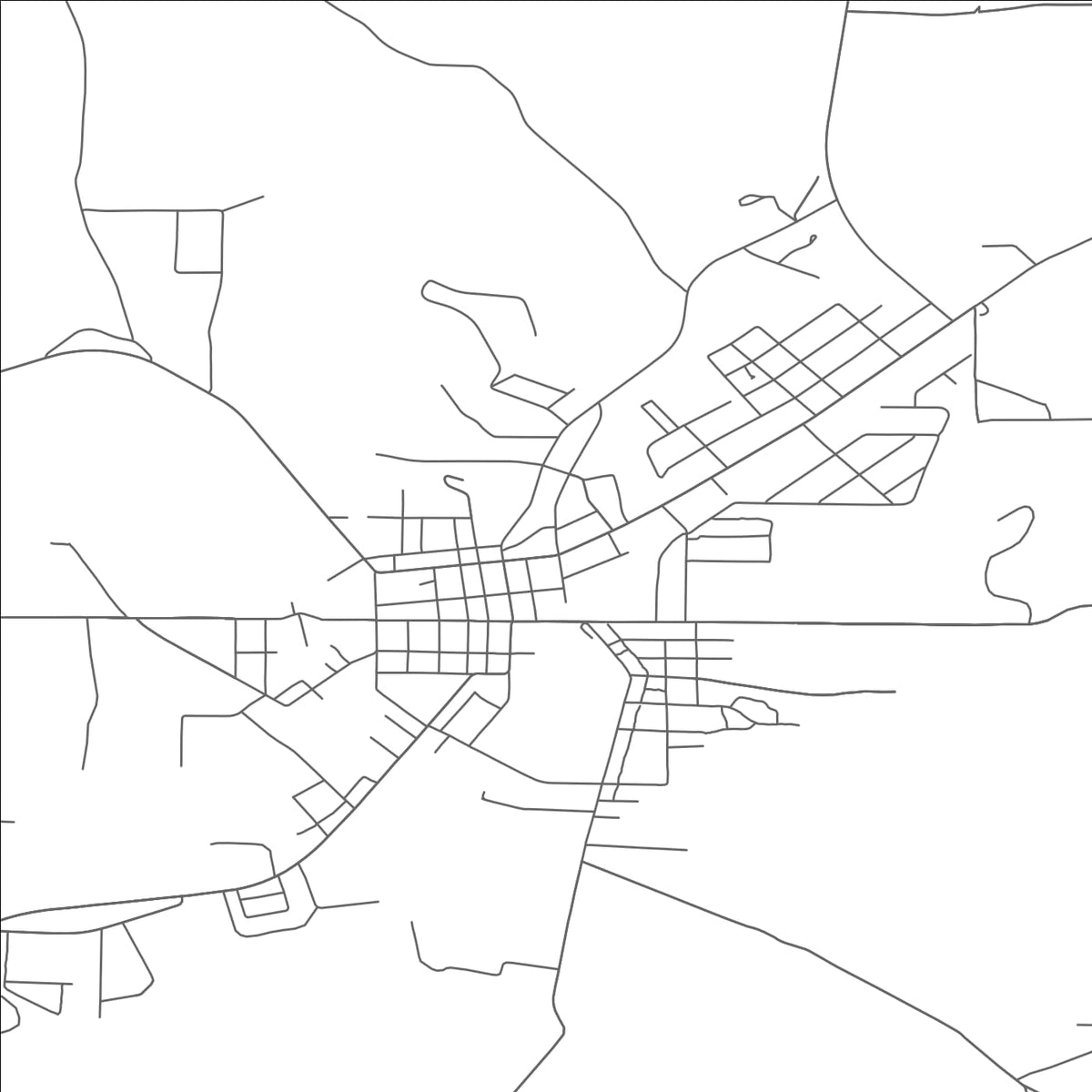 ROAD MAP OF MINERVA, OHIO BY MAPBAKES
