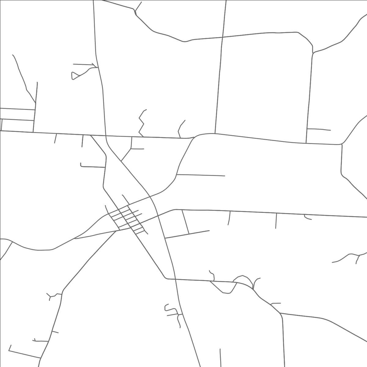 ROAD MAP OF MINFORD, OHIO BY MAPBAKES