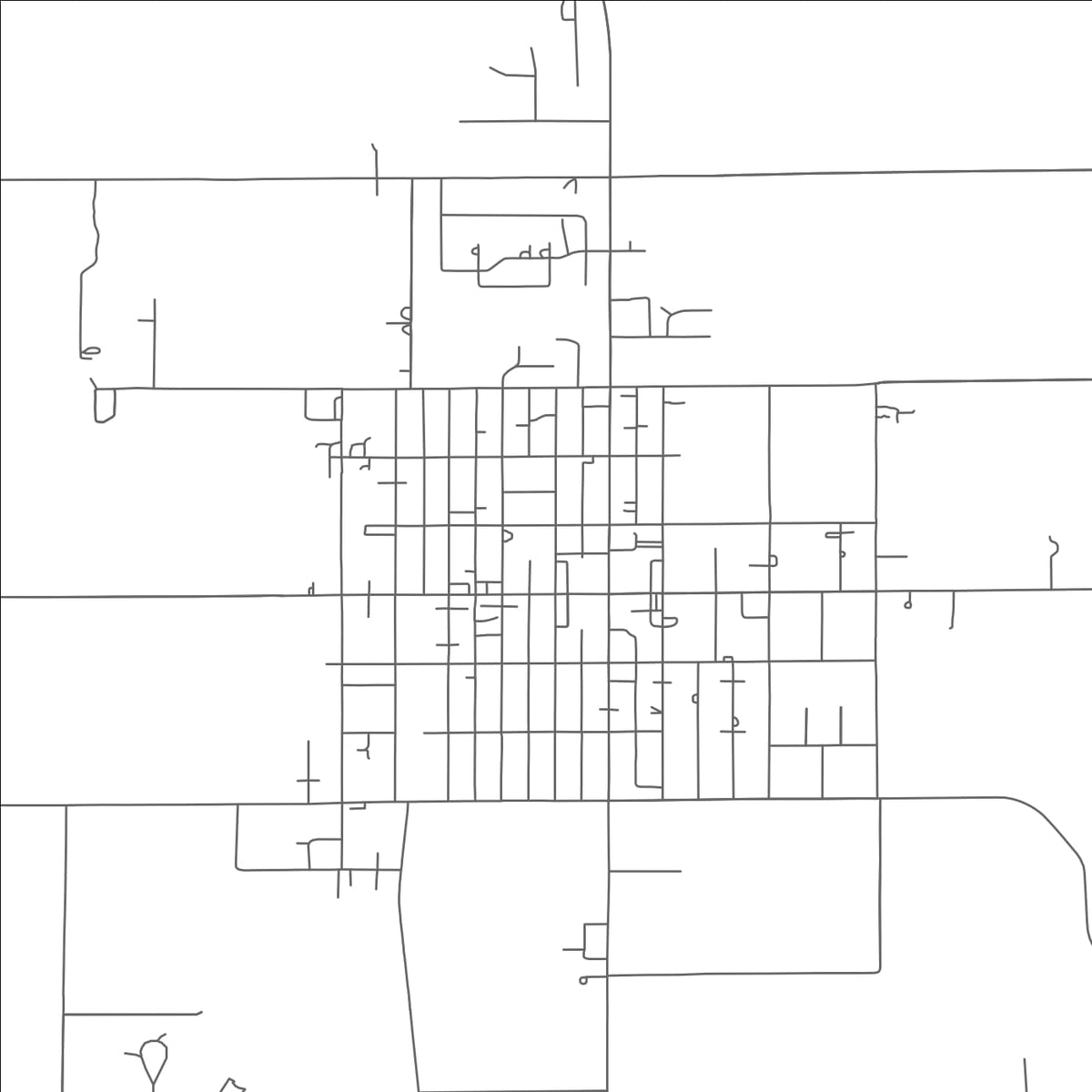 ROAD MAP OF MINSTER, OHIO BY MAPBAKES