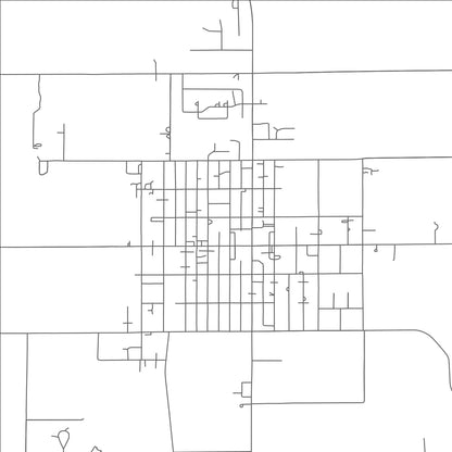 ROAD MAP OF MINSTER, OHIO BY MAPBAKES