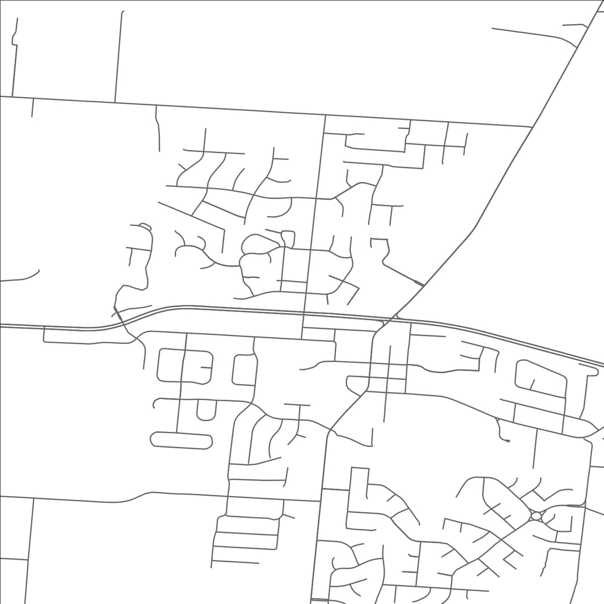 ROAD MAP OF MONROE, OHIO BY MAPBAKES