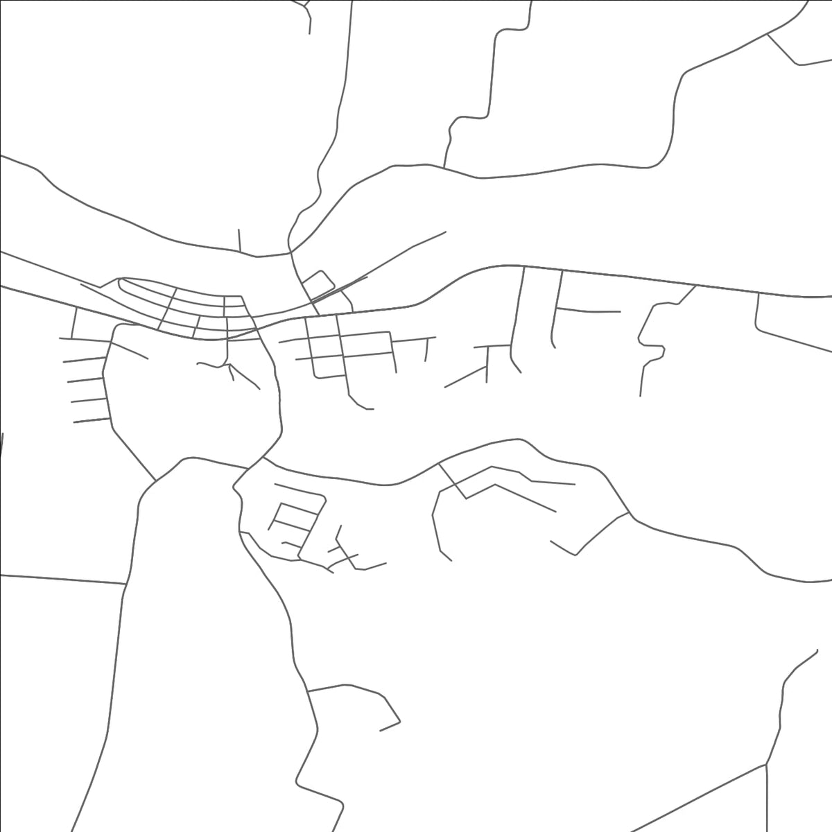 ROAD MAP OF MORROW, OHIO BY MAPBAKES