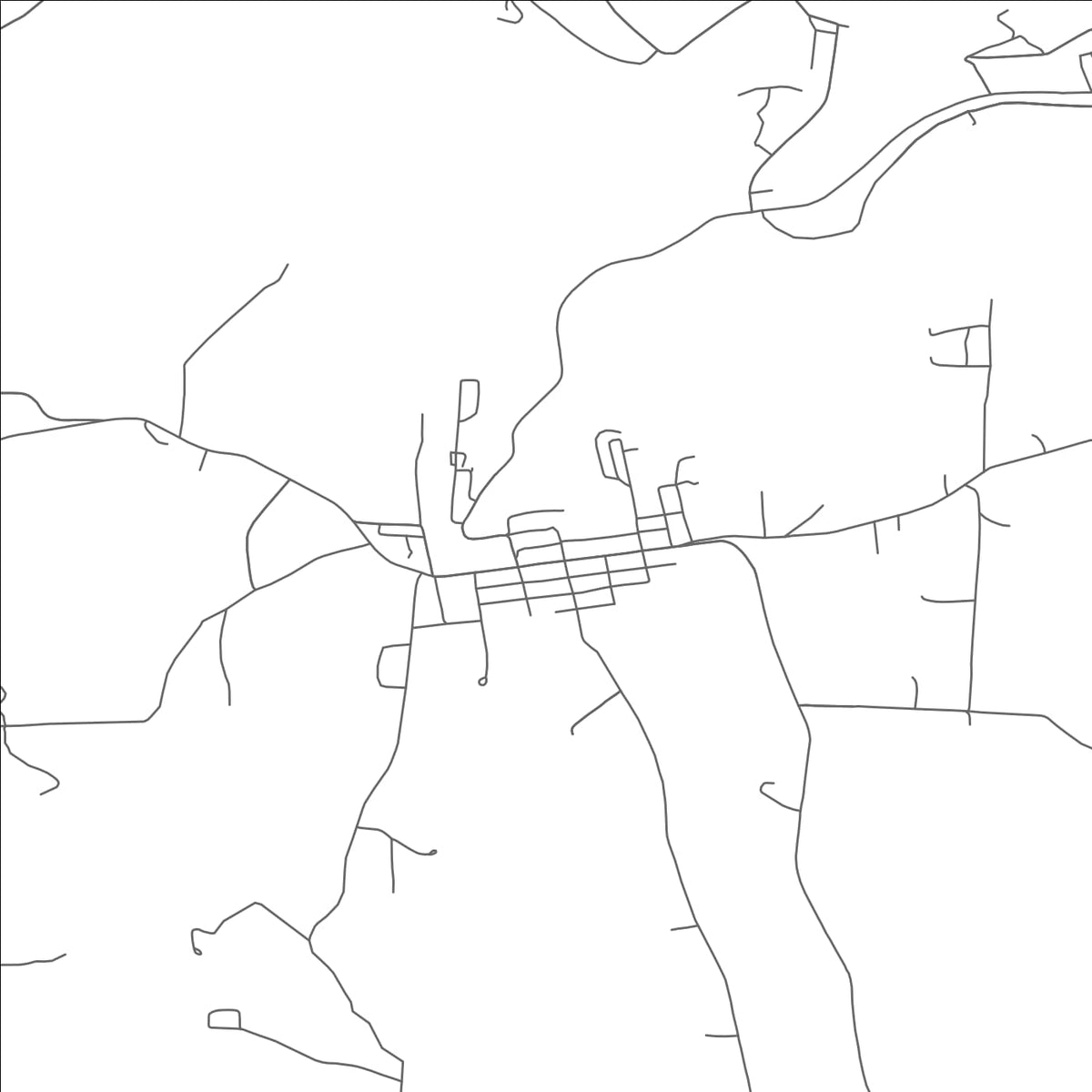 ROAD MAP OF MOUNT PLEASANT, OHIO BY MAPBAKES
