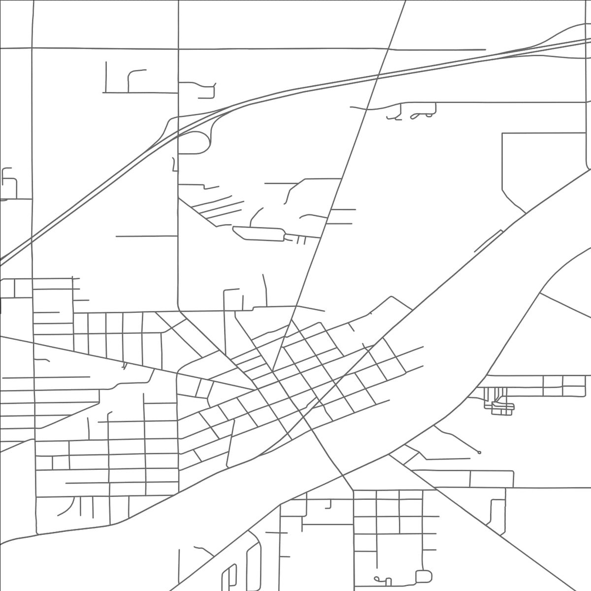 ROAD MAP OF NAPOLEON, OHIO BY MAPBAKES