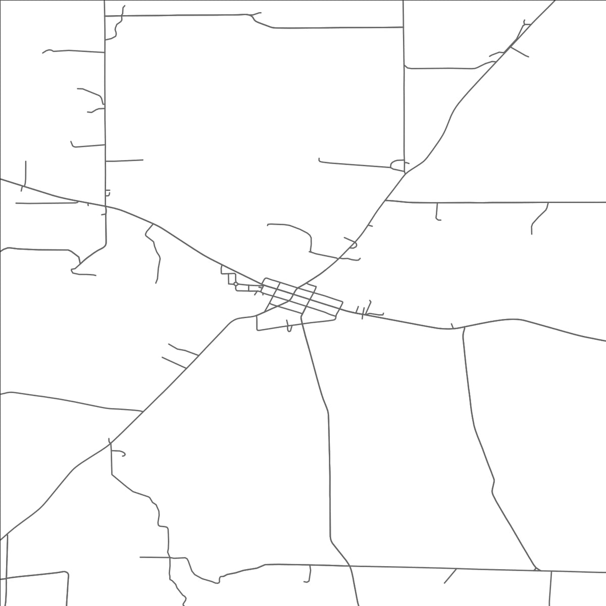ROAD MAP OF NASHVILLE, OHIO BY MAPBAKES