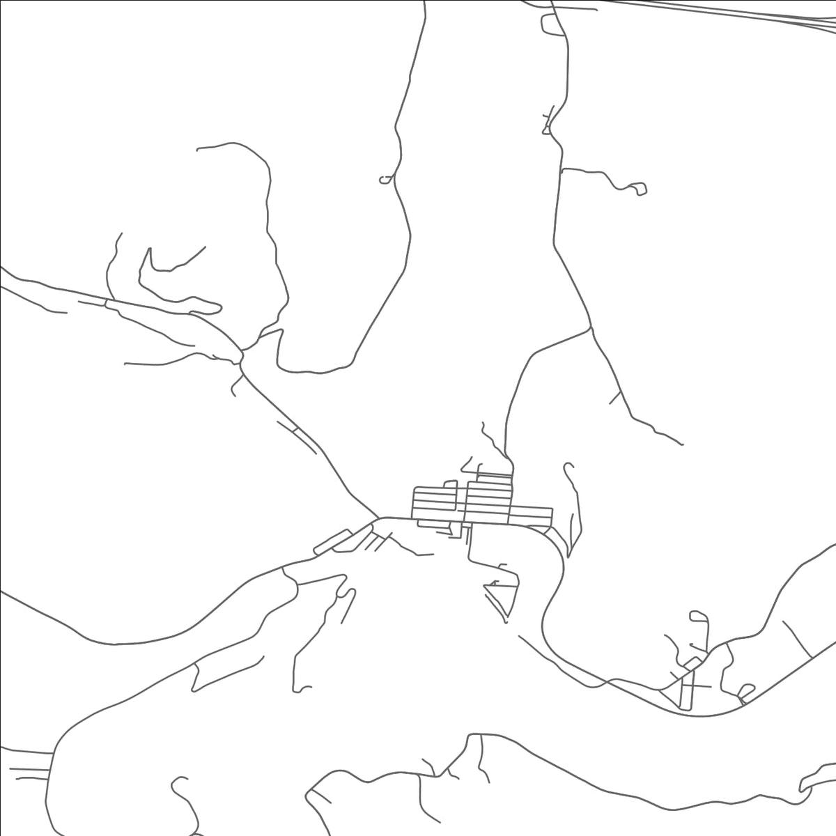 ROAD MAP OF NEFFS, OHIO BY MAPBAKES