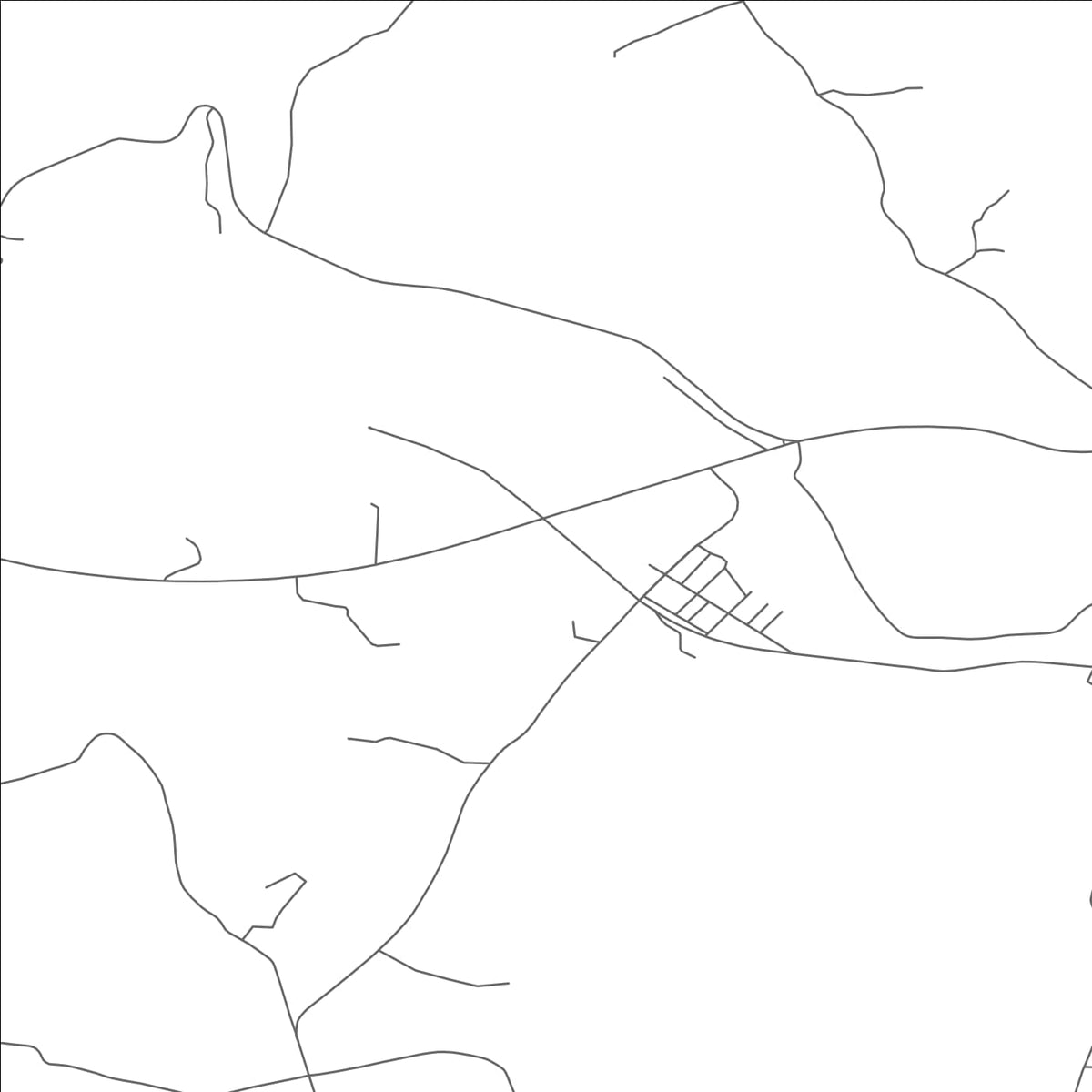 ROAD MAP OF NELLIE, OHIO BY MAPBAKES