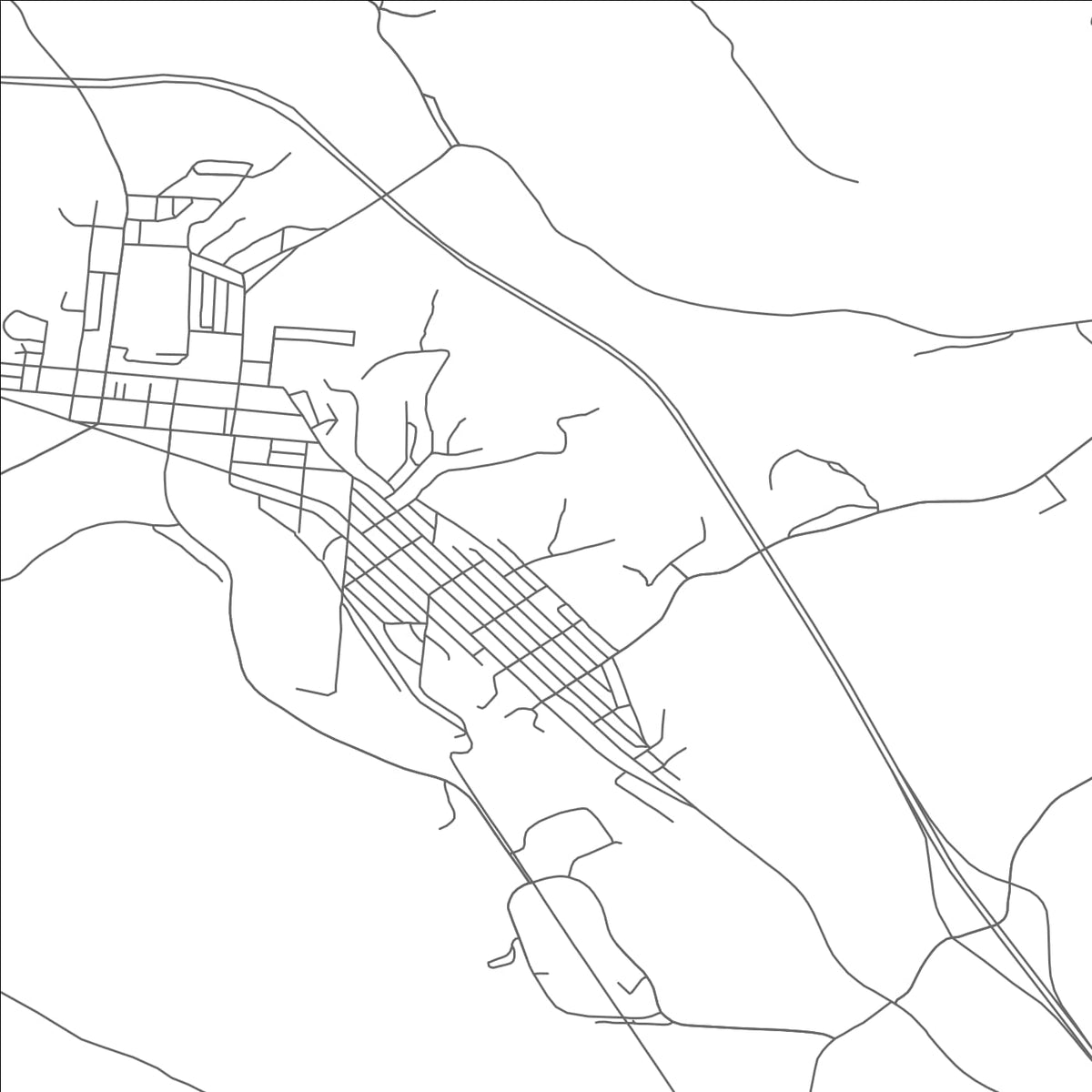 ROAD MAP OF NELSONVILLE, OHIO BY MAPBAKES