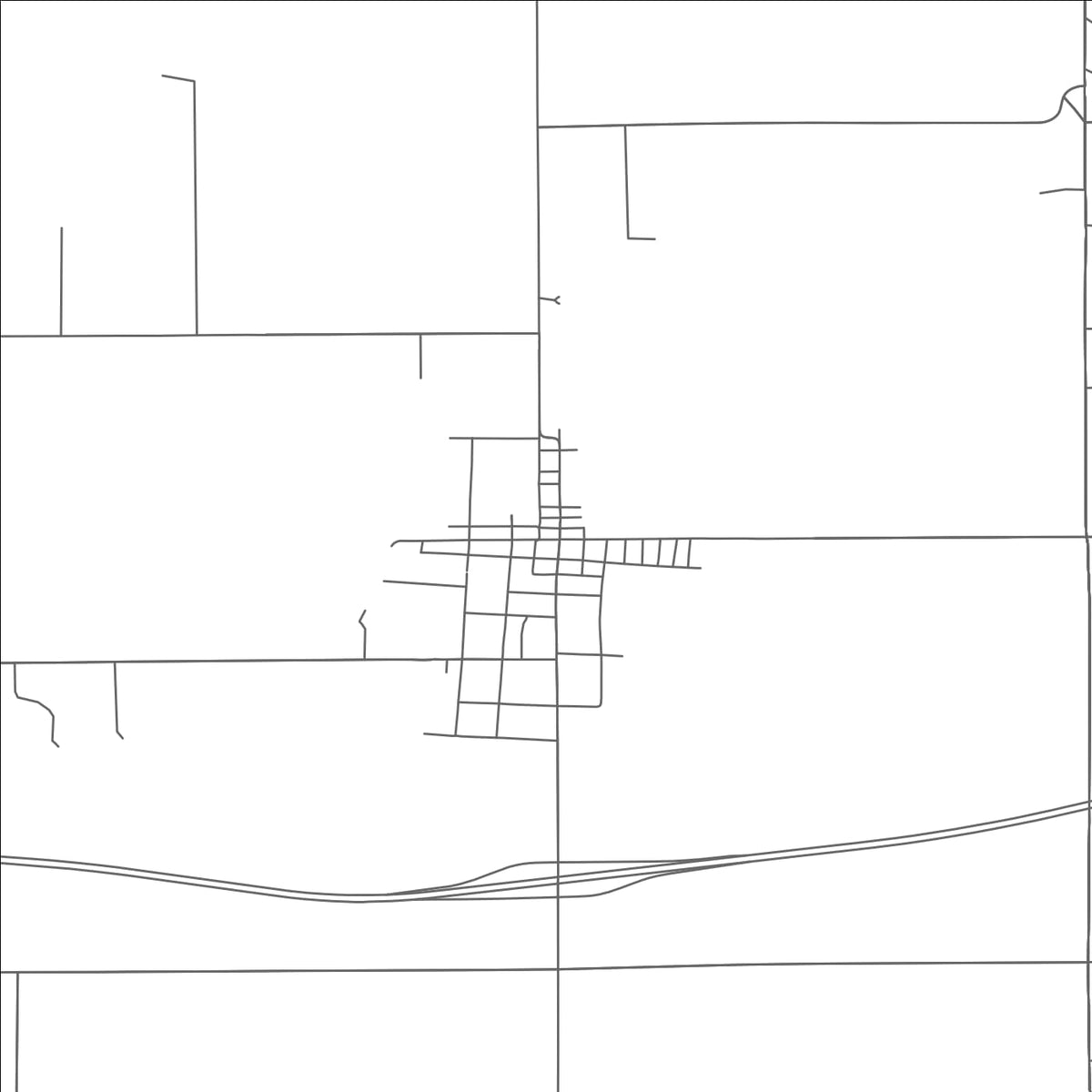 ROAD MAP OF NEVADA, OHIO BY MAPBAKES