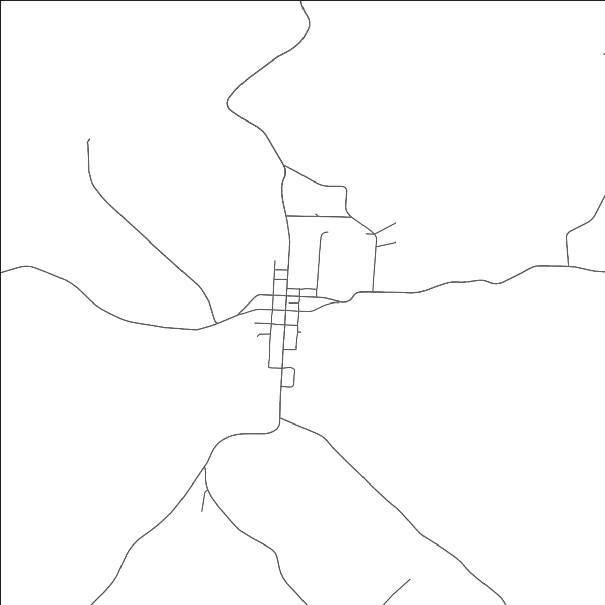 ROAD MAP OF NEW ATHENS, OHIO BY MAPBAKES