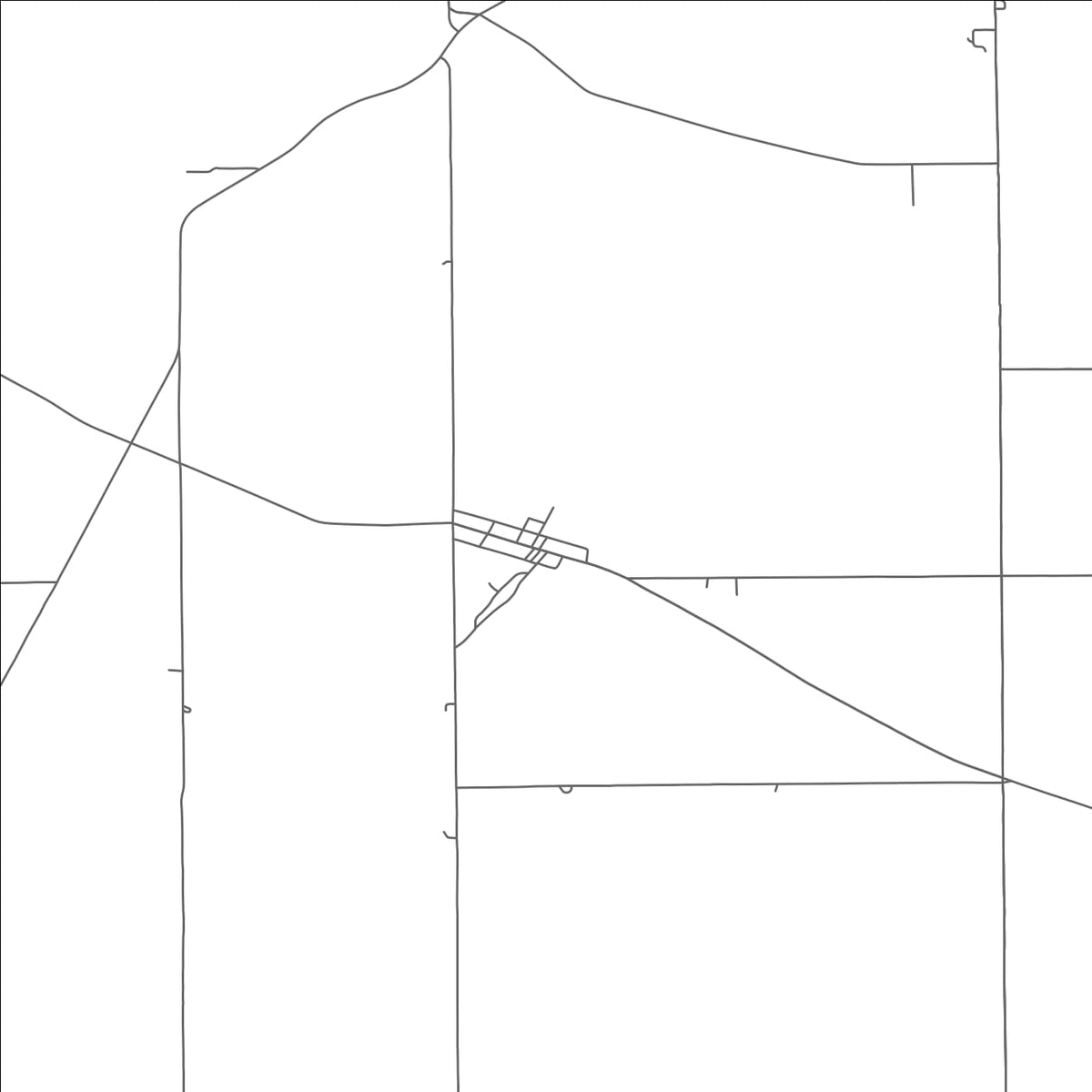ROAD MAP OF NEW BAVARIA, OHIO BY MAPBAKES