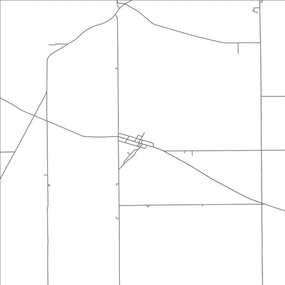 ROAD MAP OF NEW BAVARIA, OHIO BY MAPBAKES