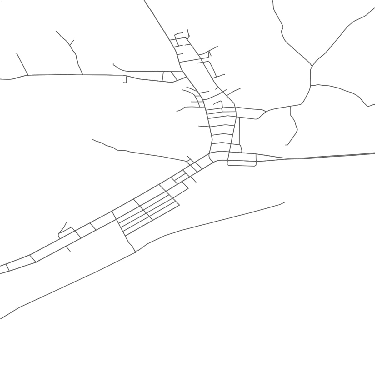 ROAD MAP OF NEW BOSTON, OHIO BY MAPBAKES
