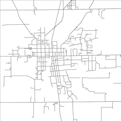 ROAD MAP OF NEW BREMEN, OHIO BY MAPBAKES