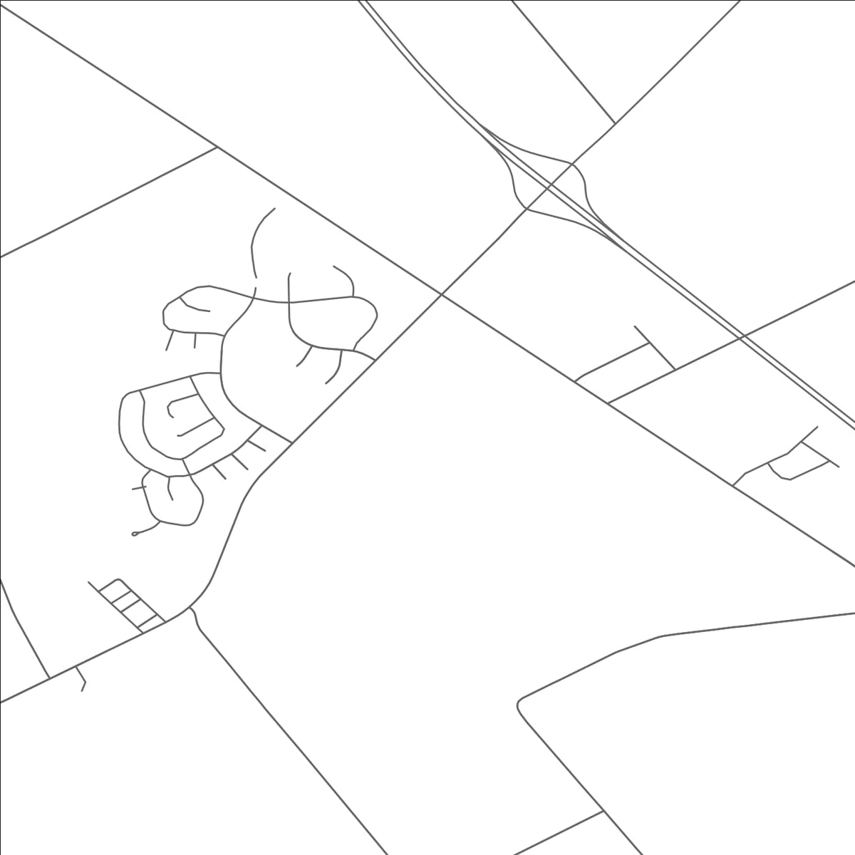 ROAD MAP OF NEW CALIFORNIA, OHIO BY MAPBAKES